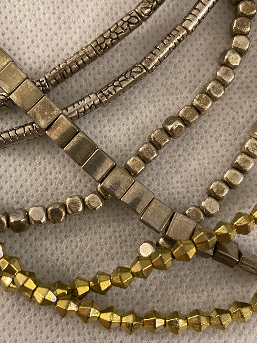 Antique Gold and Silver Bead Lot